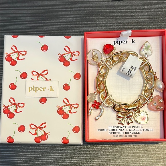 Piper K Gold Charm Bracelet - Picture 4 of 4